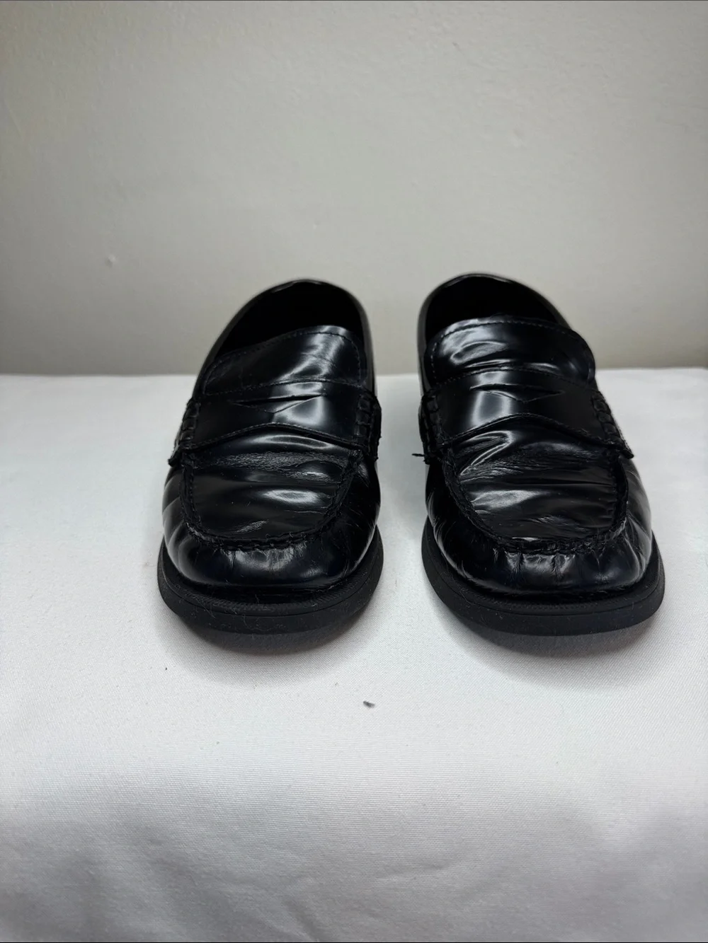 Florsheim Croquet Jr Boys Moc Toe Penny Loafers. Sz Big Kid 7.